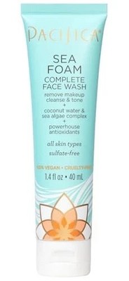 Pacifica Sea Foam Cleanser 1.4 Fl Oz Gentle Deep Clean for Clear Radiant Skin