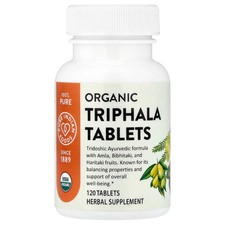 Organic Triphala Tablets, 120 Tablets