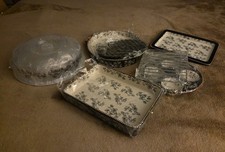 temptations by tara floral lace black 7-piece Bakeware Serving Dish Set