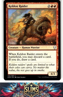 Magic the Gathering MTG Dominaria Keldon Raider #135 Buy 2 Get 1
