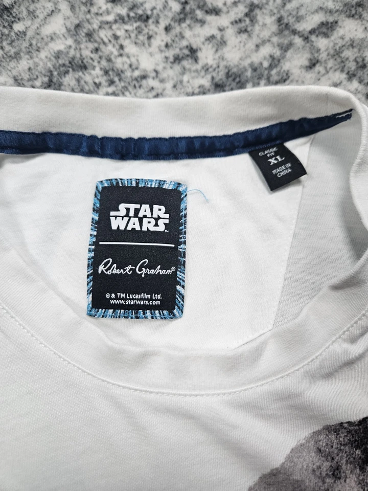 RARE Star Wars Robert Graham Size XL T Shirt Luke Skywalker Darth Vader  - Image 2 of 4