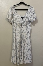 Forever 21+ White Floral Dress Women’s Plus Size 3x Sundress