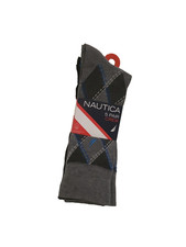 Nautica 5-Pair Men's Shoe Size 6 -12.5 Casual/Dress Crew Socks Multi-Color New
