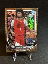 2025-26 Topps Bowman Reptillian Refractor #BCV-110 Shaedon Sharpe Portland