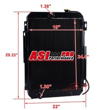 3-Row Aluminum Radiator For Bobcat 331 334 335 337 341 Excavator 6677783 6685048