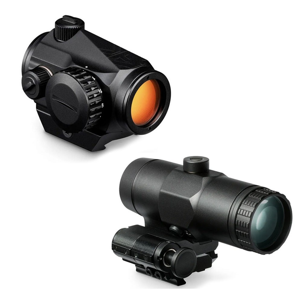 Vortex Crossfire II 1x 2 MOA Red Dot Sight with Micro 3X Magnifier