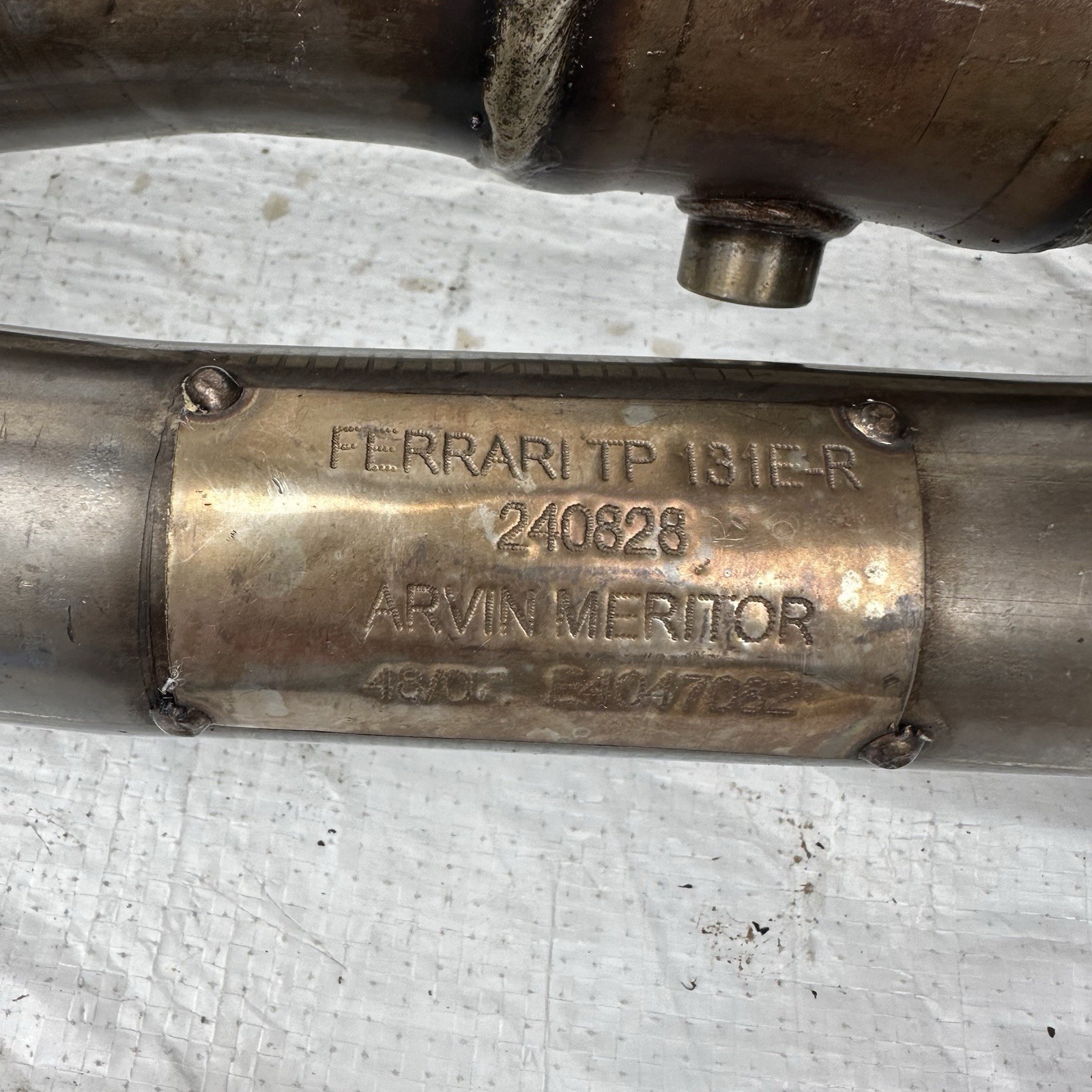 Ferrari F430 Arvin Meritor Exhaust OEM TP 131E-R 240828 With Bracket