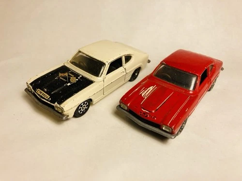 Corgi Toys #331 Ford Capri 3 Litre G.T. Job Lot x 2 - Original Vintage (ref38)