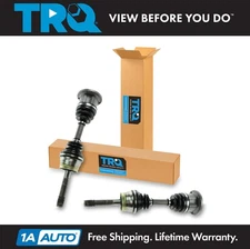 TRQ New Complete Front CV Axle Shaft Assembly Pair for QX4 Pathfinder D21 Pickup