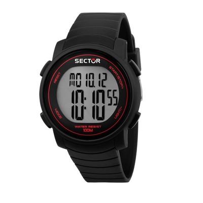 SECTOR Ex-38   Herrenuhr Digital Gummi Schwarz (R3251543001)