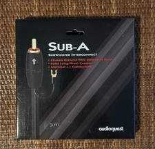 Audioquest SUB-A Subwoofer Cable 3 Meters Long