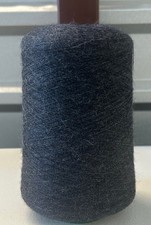 Cone Spool SOFT Peru 1/28 COBWEB Baby Alpaca Bamboo Yarn 15.5oz 440g 7007 Black