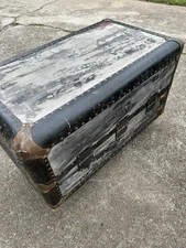 Antique 1900s Steamer Trunk Wardrobe Travel Chest With Hangers And Drawers!