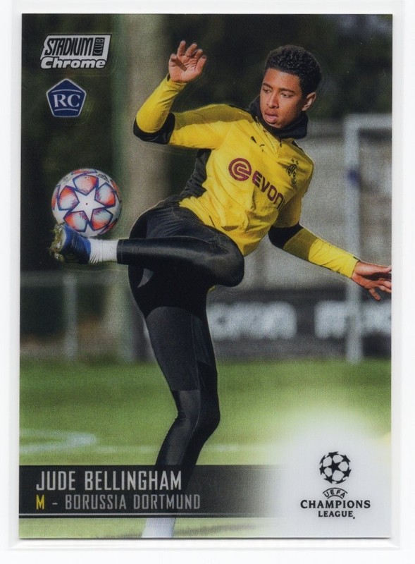 Jude Bellingham 2020-21 Topps Stadium Club Chrome RC #54 Borussia Dortmund