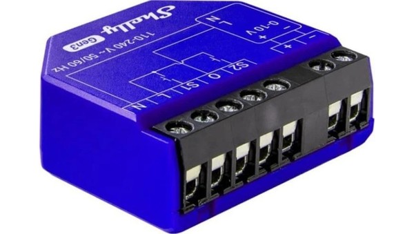 Shelly Dimmer 0/1-10V PM Gen3 - śCiemniacz 0/1-10V 110-240 V Wifi/Bluetooth V-TA-image