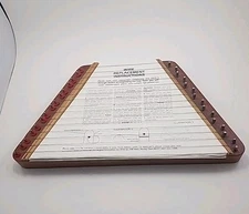 Vintage The Music Maker Nepenenoyka Lap Harp Zither Instrument Song Sheets