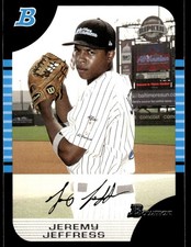 Jeremy Jeffress 2005 Bowman Draft Picks & Prospects #AFL4 Halifax County H/S