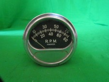 Vintage Sun Electric Tachometer Tach Model Rf-5 12v 6 Cyl. 2 Cycle 8000 Rpm