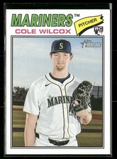 2026 Topps Heritage Cole Wilcox 155 Seattle Mariners RC
