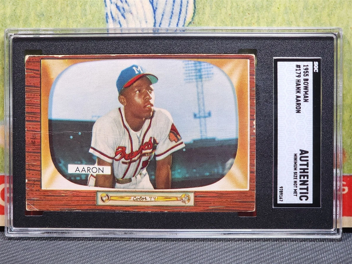 Hank Aaron 1955 Season Baseball Sports Trading Cards & Accessories