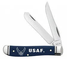 Case xx Knives Air Force Mini Trapper Navy Blue Synthetic USAF 32402
