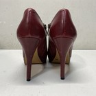 Vince Camuto Burgundy Solid Ankle Heel Booties Women Size 7.5 — photo 4