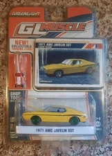 GREENLIGHT GL MUSCLE SERIES 2 1971 AMC JAVELIN SST GREEN MACHINE CHASE VHTF 