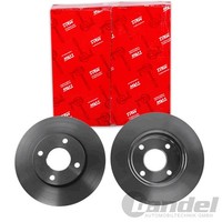 2X TRW Bremsscheiben 260Mm BelÜFtet Vorne Passend FÜR Ford Cougar Mondeo