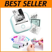 Portable Mini Sticker Printer - Bluetooth Thermal Inkless