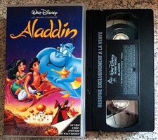 Cassette vidéo VHS Disney Aladdin 1992 collection Vintage