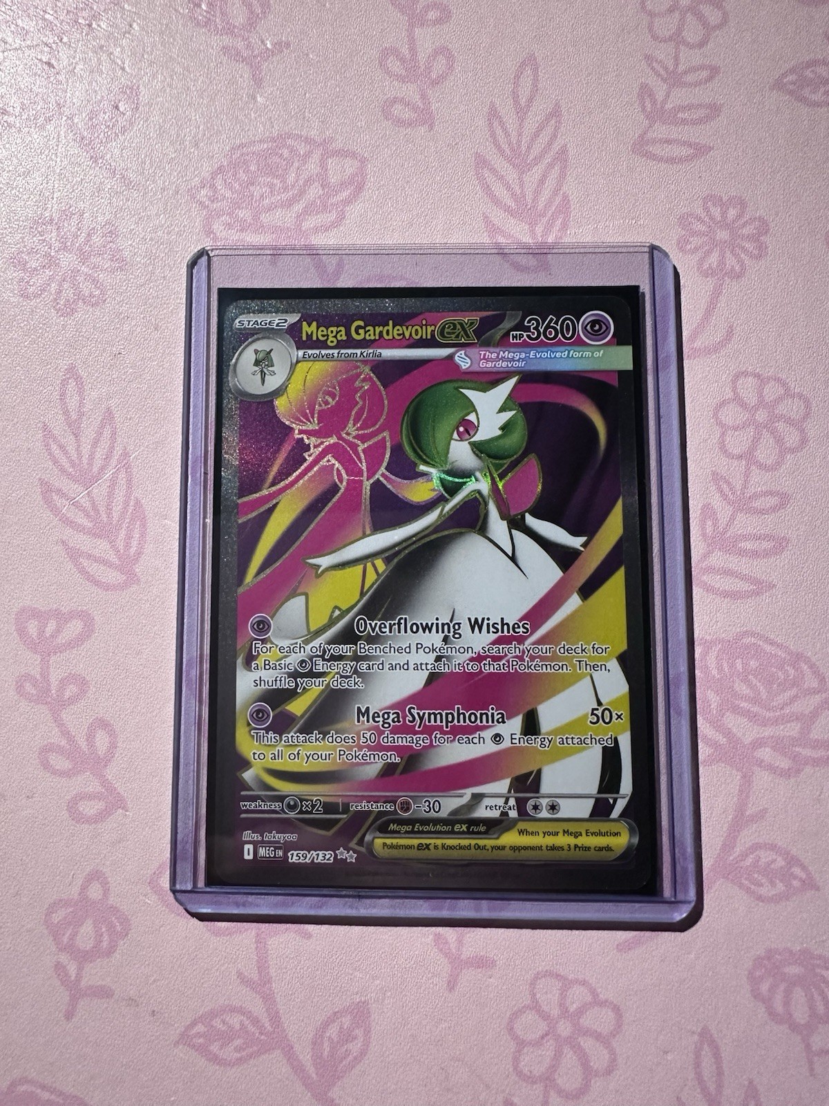 Mega Gardevoir EX 159/132 Evolutions: Ultra Rare Holo 360HP Psychic Pokémon TCG
