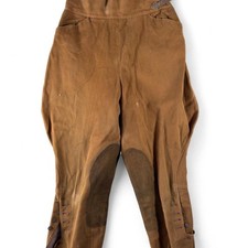 Vintage 40s Equestrian Riding Togs Tan Side Buckle Pants