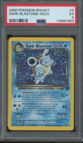 2000 Pokemon Rocket Holo #3 Dark Blastoise PSA 5