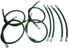 JCB Hose  3/8 Bsp Front Loader Arm Hose Kit L+R, 8 Pcs. 612/00100 612/02400