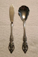 Oneida USA SPREADER & SUGAR SPOON Stainless Steel Flatware  RENOIR PEMBROKE 