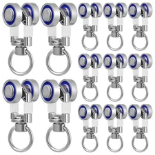 30 Pcs Metal Curtain Track Roller Gliders Pulley Sliding Wheels For Curtains