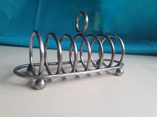 VINTAGE SILVER PLATE TOAST RACK  COLLECTABLE ITEM