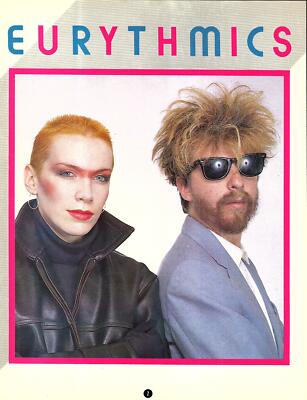 EURYTHMICS 1983 (2) Smash Hits Magazine Full Page Poster Print 8''X11'' Ephemera