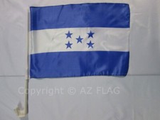 HONDURAS CAR FLAG 18'' x 12'' - HONDURAN CAR FLAGS 30 x 45cm - BANNER 18x12 INCH