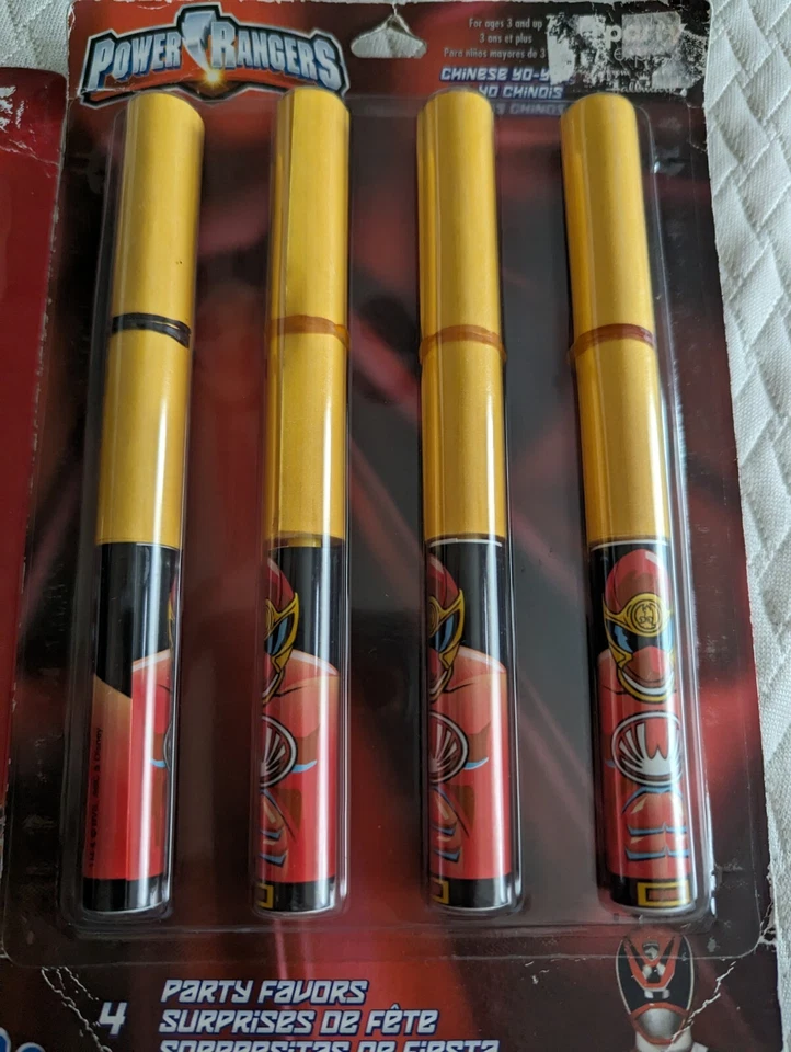 Power Rangers Samurai Party Favors Chinês Yo Yoyos Pacote 4 - Imagem 4 de 4