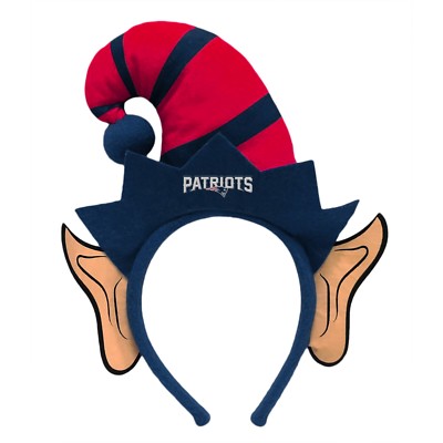 New England Patriots Elf Ears Headband Holiday Hat NEW! Christmas Santa Helper