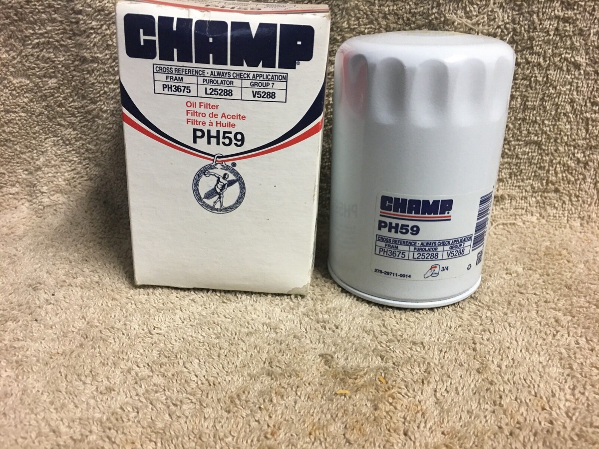 3 CHAMP Lab Oil Filters PH59 for sale online | eBay