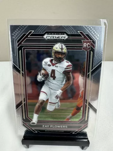 2023 Panini Prizm Draft Picks Zay Flowers SILVER PRIZM Rookie Card RC