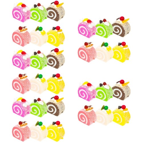 30 PCs simulierte Schweizer Rollen lebensee Kuchenmodelle dekorative kleine