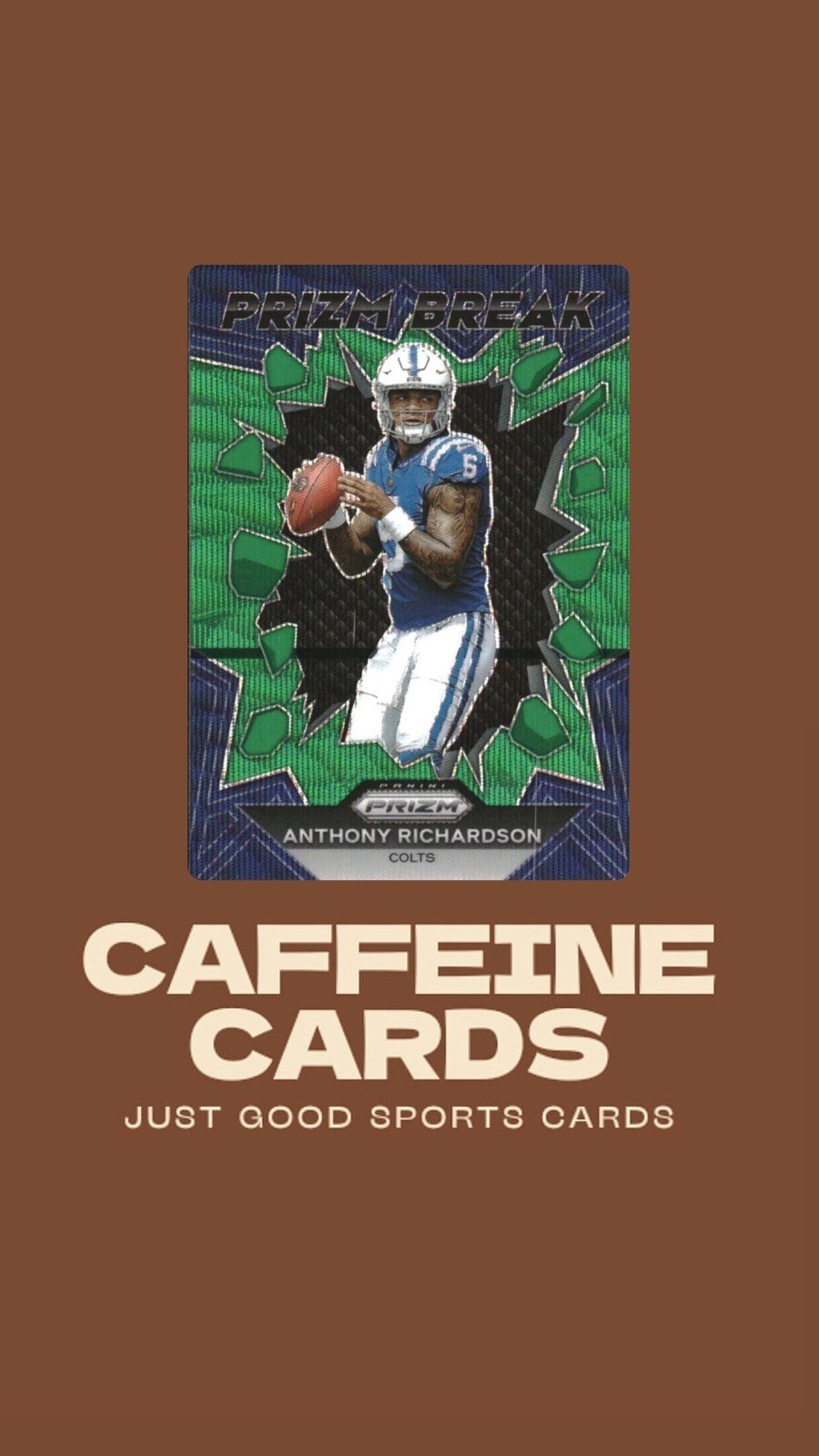 Anthony Richardson Prizm Break Prizms Green Ice Rookie 2023 Panini Prizm #PB-4