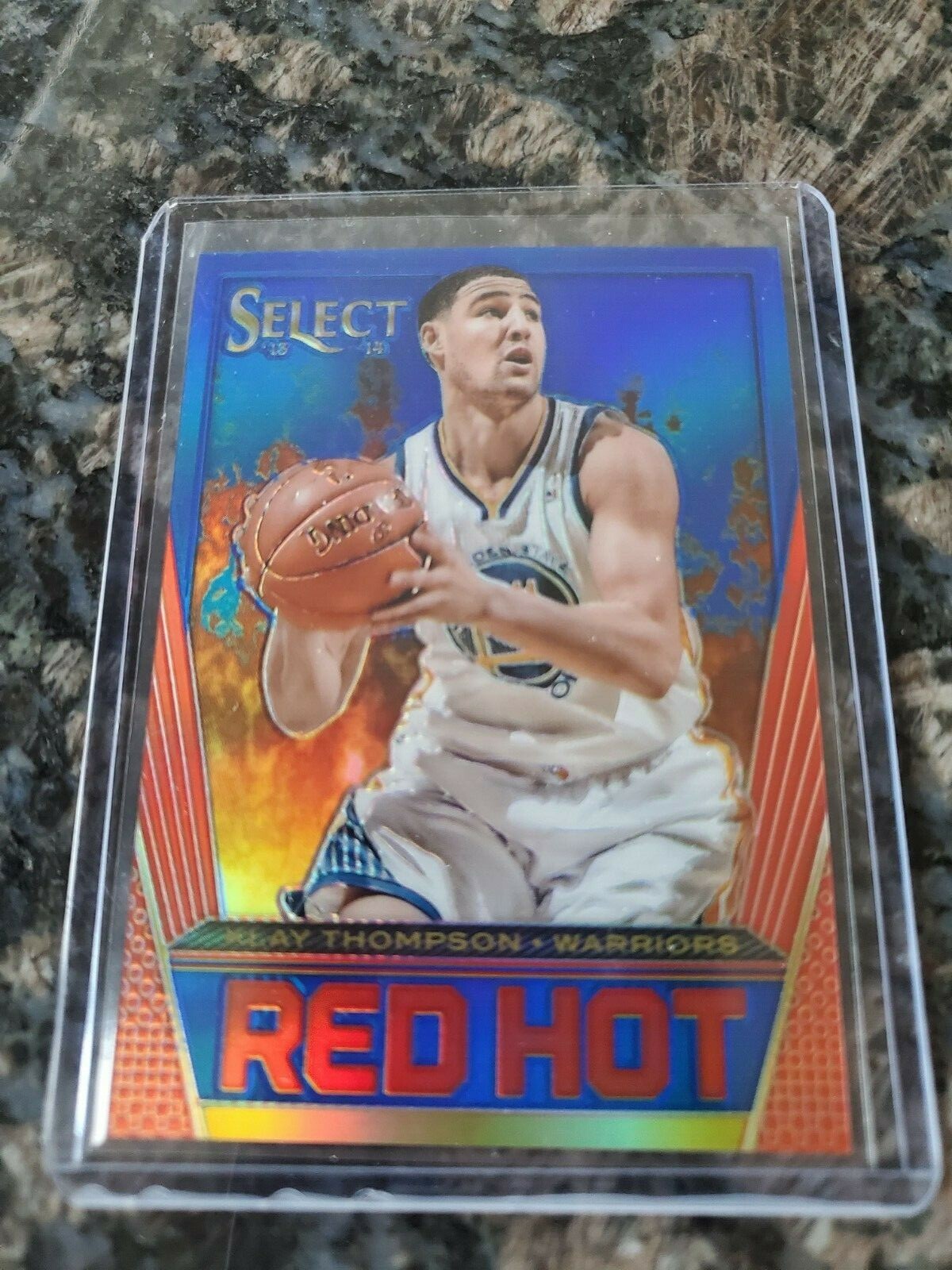 2013-14 Panini Select Klay Thompson Blue Red Hot #12/49!!! Very Clean!!!