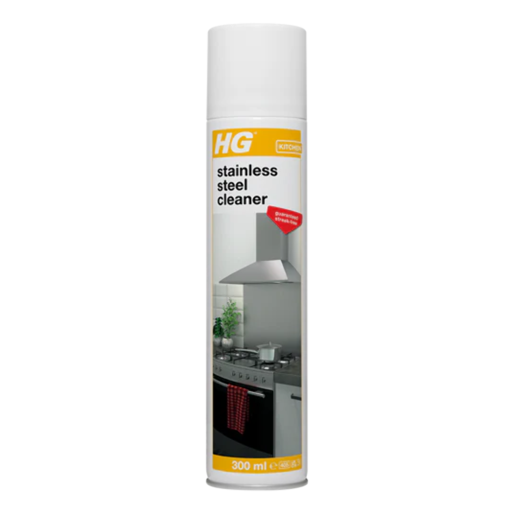 HG Stainless Steel Cleaner Spray - Cleans & Shines Splashbacks, Cooker Hoods, Fridges, Ovens, Microwaves, Sinks & Handles - 300ml - Image 2