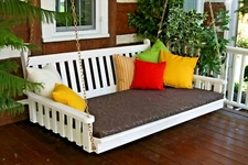 5 Ft SWING BED- TRADITIONAL ENGLISH-Pine Wood- *Multiple STAIN & PAINT Options*