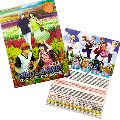 DVD Anime Fruits Basket (2019) Complete Series Season 1+2 (1-51 End) English  Dub