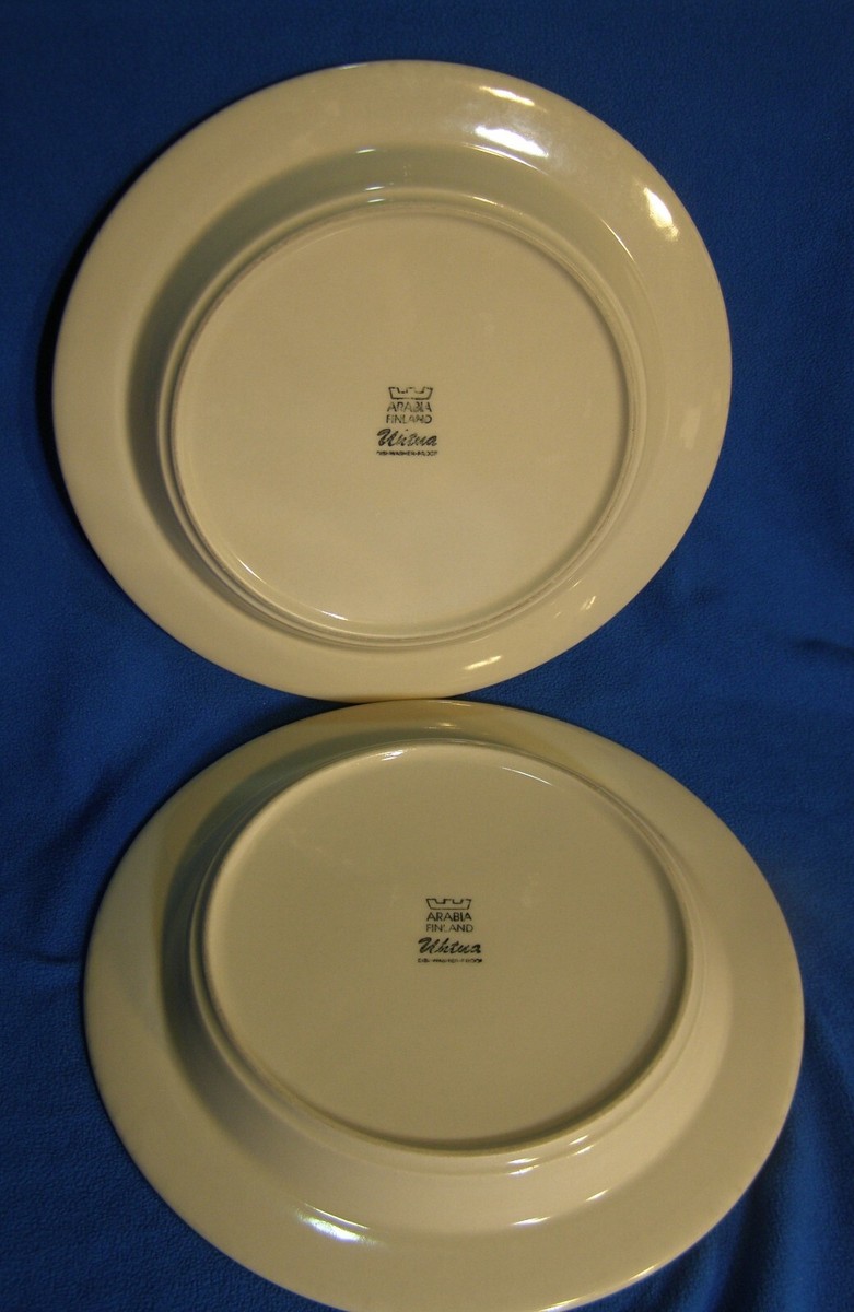 4 Arabia of Finland Uhtua Stoneware Salad Plates 7 3/4